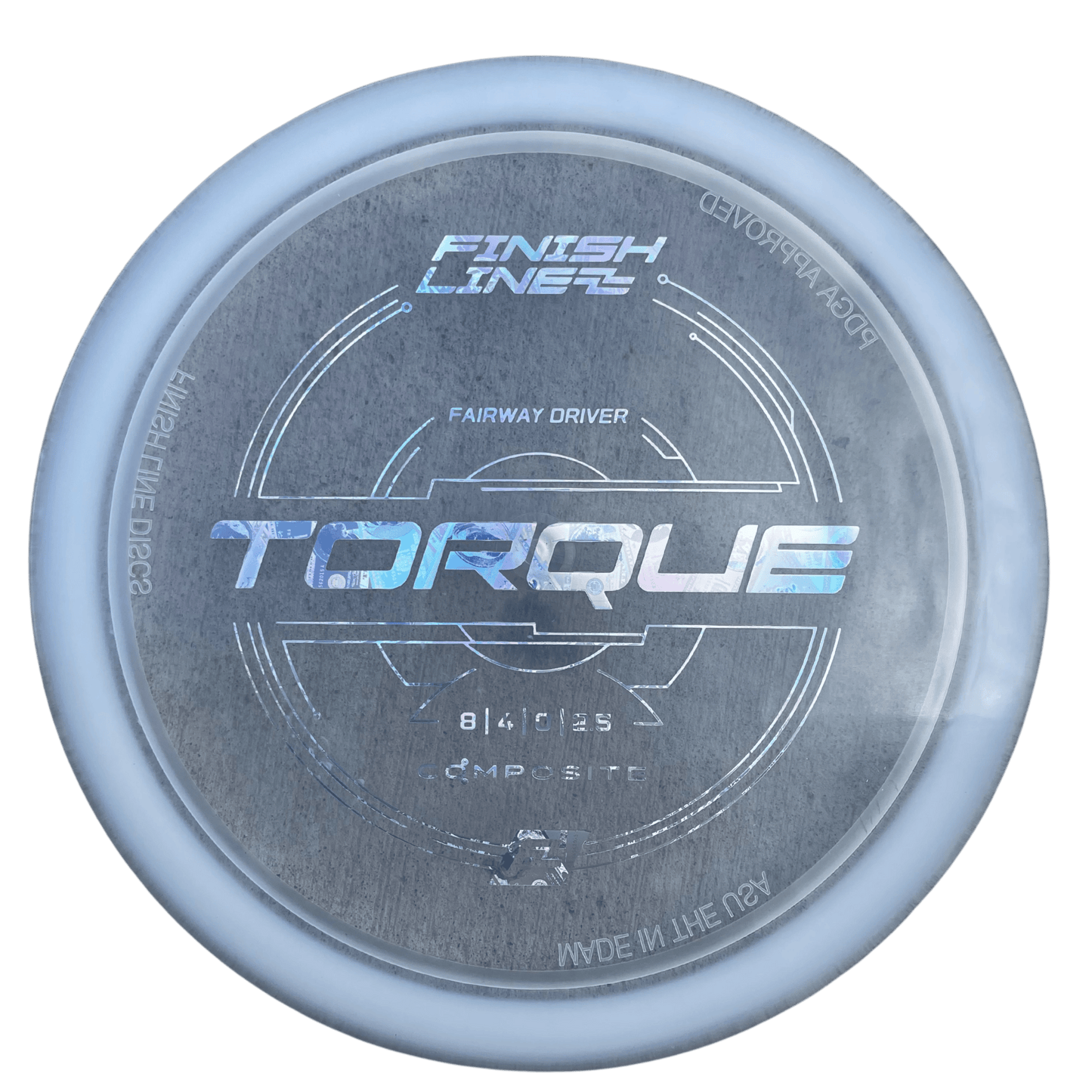 Finish Line Torque Clear Disc Golf Disc
