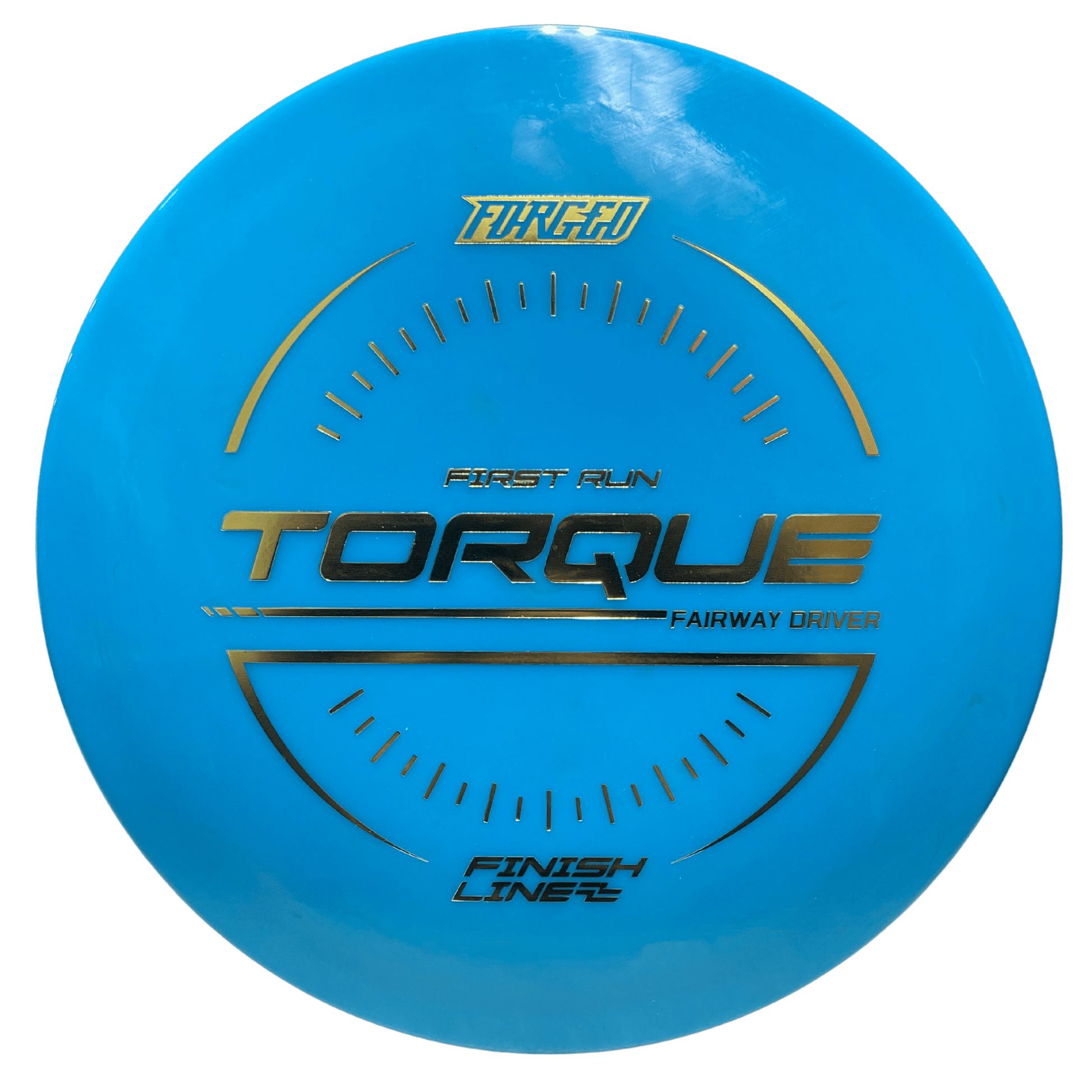 Finish Line Blue Forged Torque First Run Disc Golf Disc