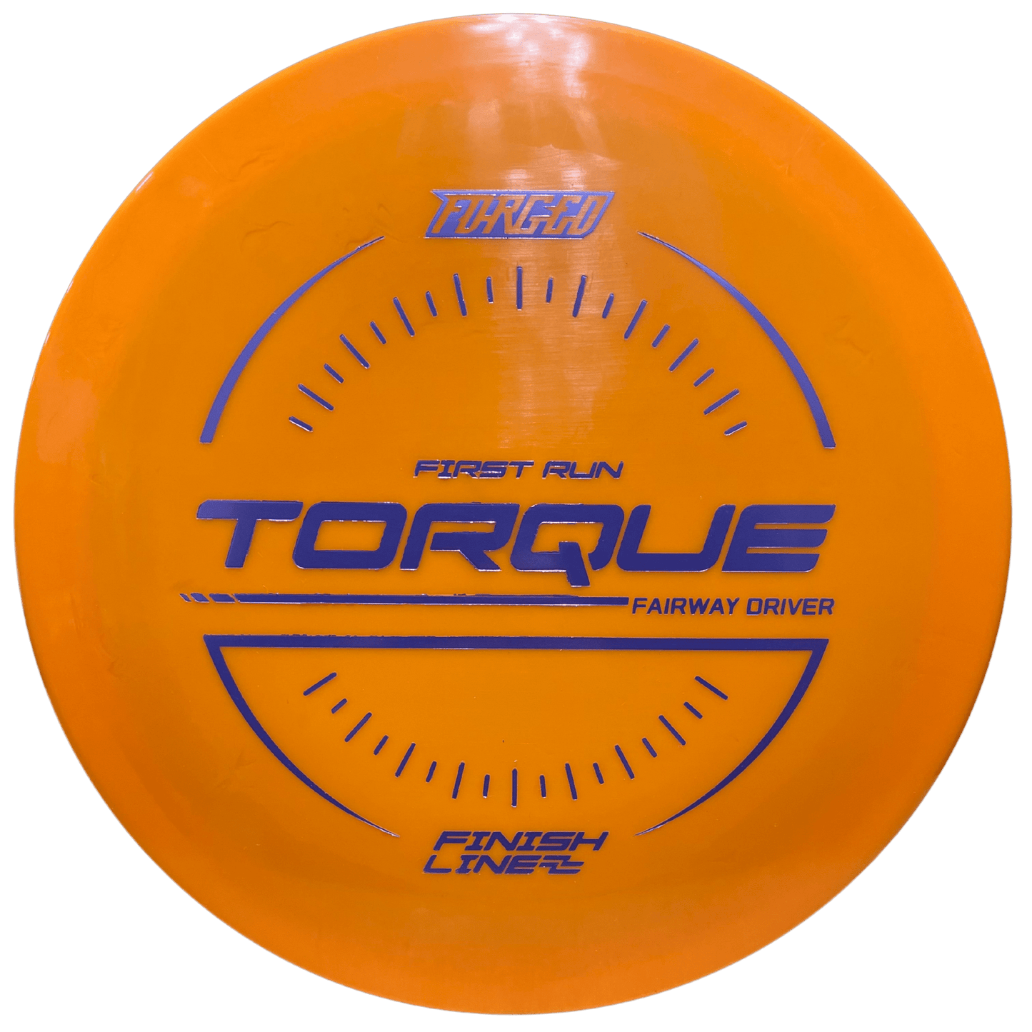 Finish Line Orange Torque Forged First Run Disc Golf Fairway Driver